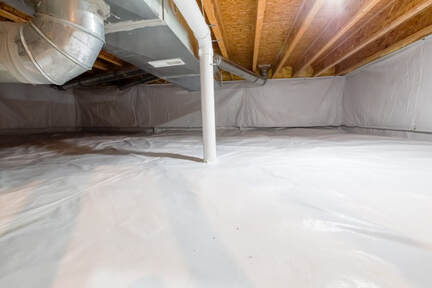 crawl space insulation installed